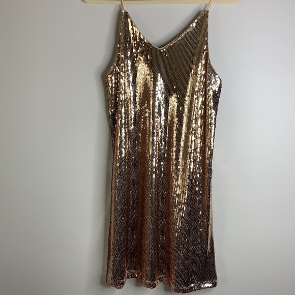 Franceseca’s sequin shoulder strap dress. Size S - Picture 4 of 6